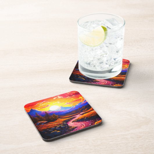 Ai Mountains Getränkeuntersetzer (Rechte Seite)