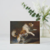 AI Nass Hund Postkarte (Stehend Vorderseite)