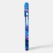 AI Neon-Raster Case-Mate iPhone Hülle (Rückseite / Links)