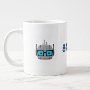 AI-Nerd-Riesenbecher: Treib deinen Code mit 844-AI Jumbo-Tasse