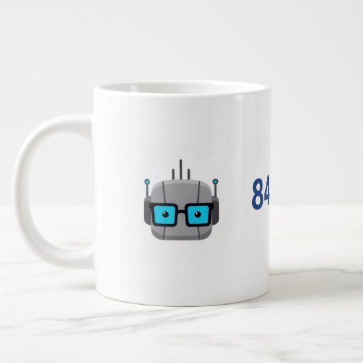 AI-Nerd-Riesenbecher: Treib deinen Code mit 844-AI Jumbo-Tasse (Links)