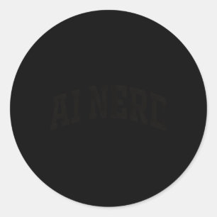 Ai Nerd Robot Engineers Ificial Intelligence Ai De Runder Aufkleber