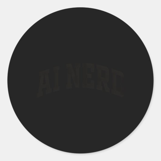 Ai Nerd Robot Engineers Ificial Intelligence Ai De Runder Aufkleber (Vorderseite)