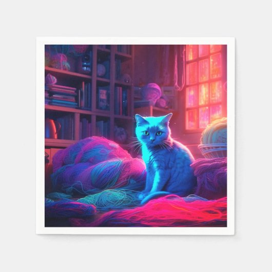 Ai Niedlich Cat Serviette (Vorderseite)