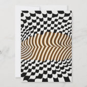 AI Optische Kunst - visuelle Komfortzone Einladung (Rückseite)