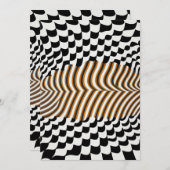 AI Optische Kunst - visuelle Komfortzone Einladung (Vorne/Hinten)