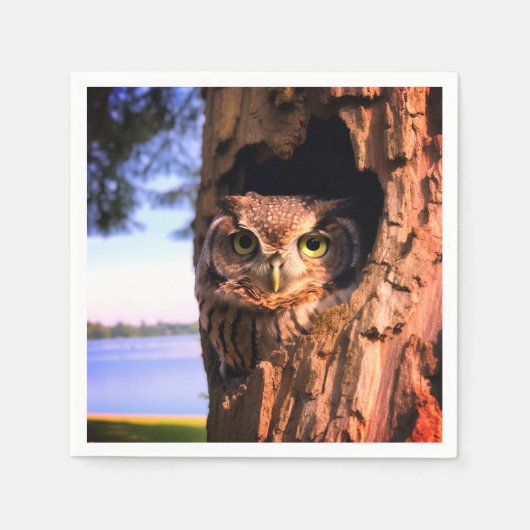 Ai Owl Serviette (Vorderseite)