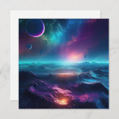 AI Ozean Feiertagskarte (Vorne/Hinten)