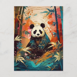 AI Panda Postkarte