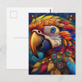 AI Parrot Postkarte (Vorne/Hinten)