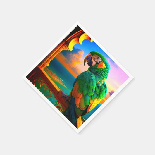 Ai Parrot Serviette (Ecke)