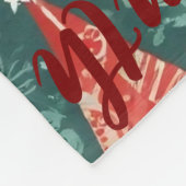 AI Peace Liebe Joy Warmth Christmas Tree Blanket Fleecedecke (Ecke)