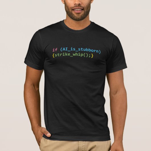 AI-Peitschenhieb - T-Shirt (Vorderseite)