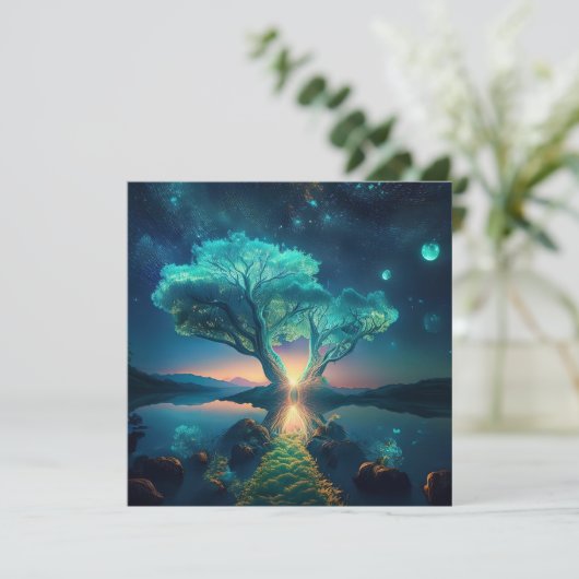 AI-Pfad Feiertagskarte (Stehend Vorderseite)