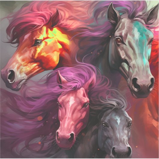 Ai Pferdes Aufkleber (Vorderseite)