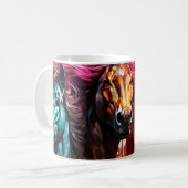 Ai Pferdes Kaffeetasse (Vorderseite Links)