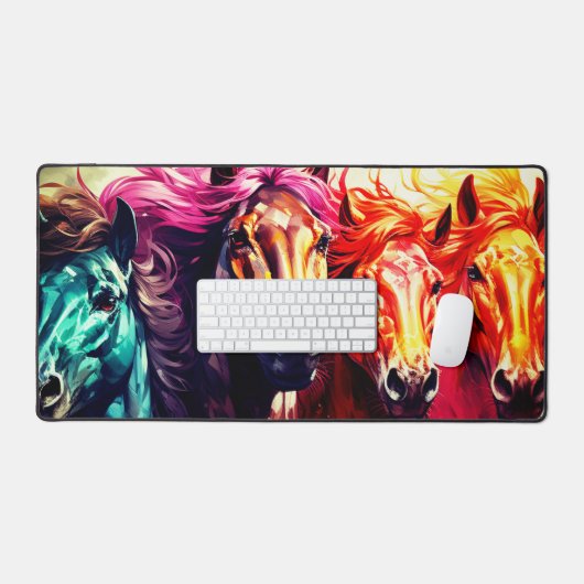 Ai Pferdes Schreibtischunterlage (Tastatur & Maus)