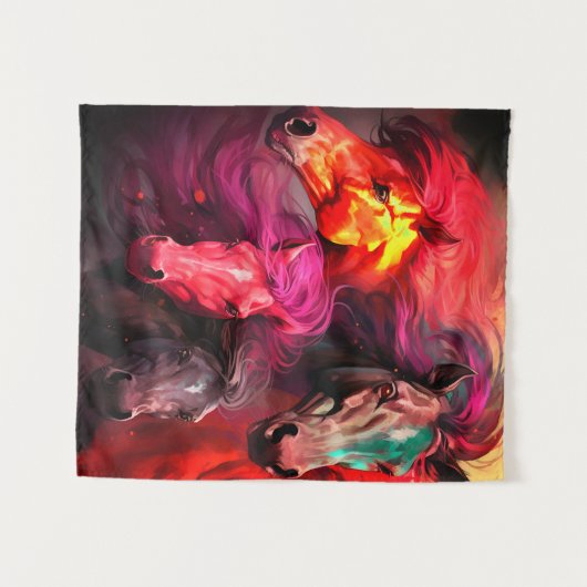 Ai Pferdes Wandteppich (Vorderseite (Horizontal))