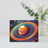 AI-Planet Postkarte (Stehend Vorderseite)