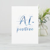 AI-positive Textart Einladung (Stehend Vorderseite)