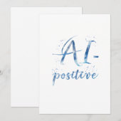 AI-positive Textart Einladung (Vorne/Hinten)