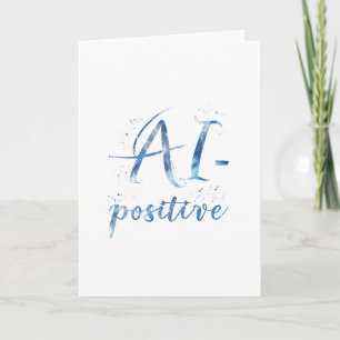 AI-positive Textart Karte