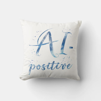 AI-positive Textart Kissen