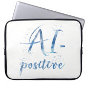 AI-positive Textart Laptopschutzhülle (Vorderseite)