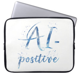 AI-positive Textart Laptopschutzhülle