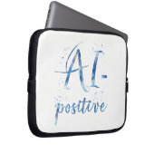 AI-positive Textart Laptopschutzhülle (Vorne Rechts)