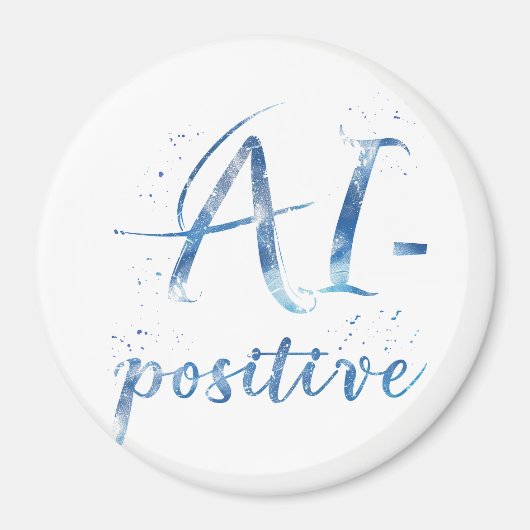 AI-positive Textart Magnet (Vorne)