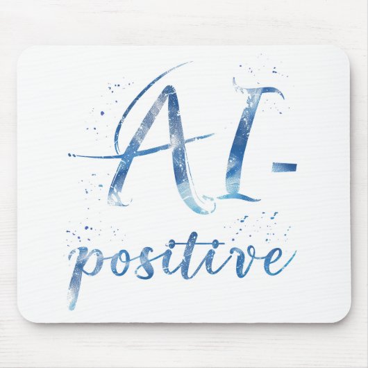 AI-positive Textart Mousepad (Vorne)