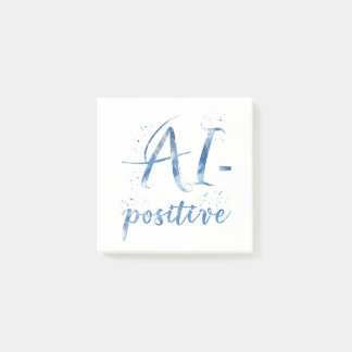 AI-positive Textart Post-it Klebezettel