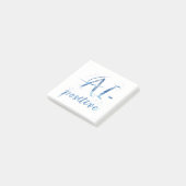 AI-positive Textart Post-it Klebezettel (angewinkelt)