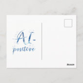AI-positive Textart Postkarte (Rückseite)