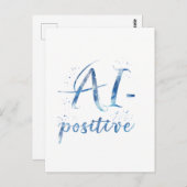 AI-positive Textart Postkarte (Vorne/Hinten)