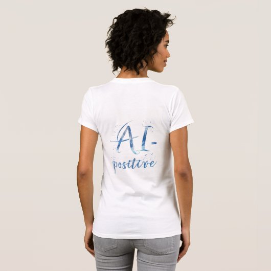 AI-positive Textart T-Shirt (Schwarz voll)