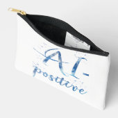 AI-positive Textart Zubehörtasche (Offen)