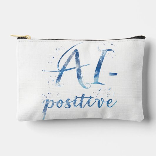 AI-positive Textart Zubehörtasche (Vorderseite)