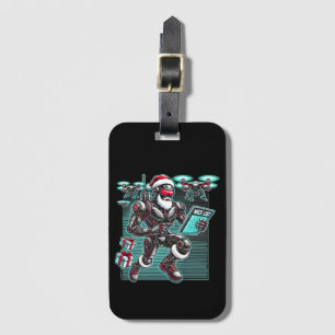 AI Powered Santa Robot mit Dronen und Weihnachten Gepäckanhänger