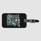 AI Powered Santa Robot mit Dronen und Weihnachten Gepäckanhänger (Vorderseite (Horizontal))