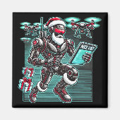 AI Powered Santa Robot mit Dronen und Weihnachten Magnet (Vorne)