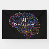 AI Practitioner für künstliche Intelligenz Tech Banner (Horizontal)