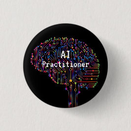 AI Practitioner für künstliche Intelligenz Tech Button