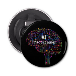 AI Practitioner für künstliche Intelligenz Tech Flaschenöffner