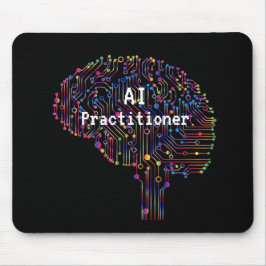 AI Practitioner für künstliche Intelligenz Tech Mousepad