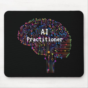 AI Practitioner für künstliche Intelligenz Tech Mousepad