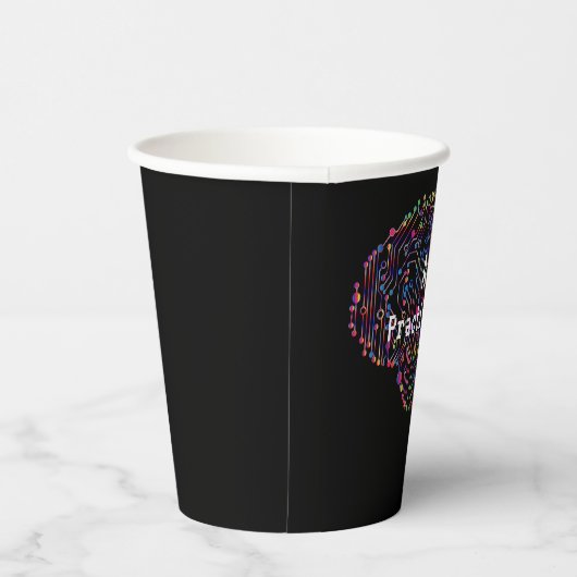 AI Practitioner für künstliche Intelligenz Tech Pappbecher (Rechts)