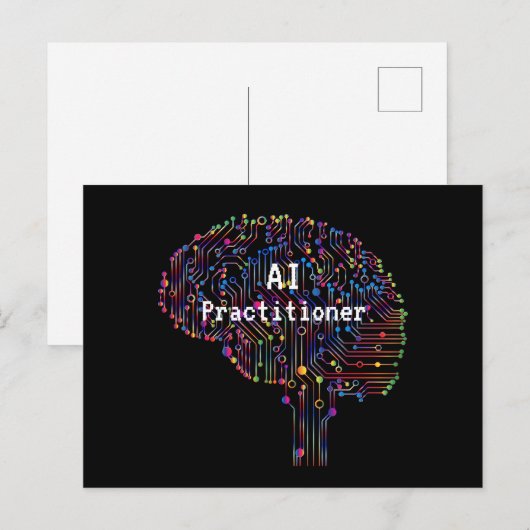 AI Practitioner für künstliche Intelligenz Tech Postkarte (Vorne/Hinten)