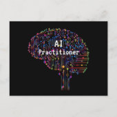 AI Practitioner für künstliche Intelligenz Tech Postkarte (Vorderseite)